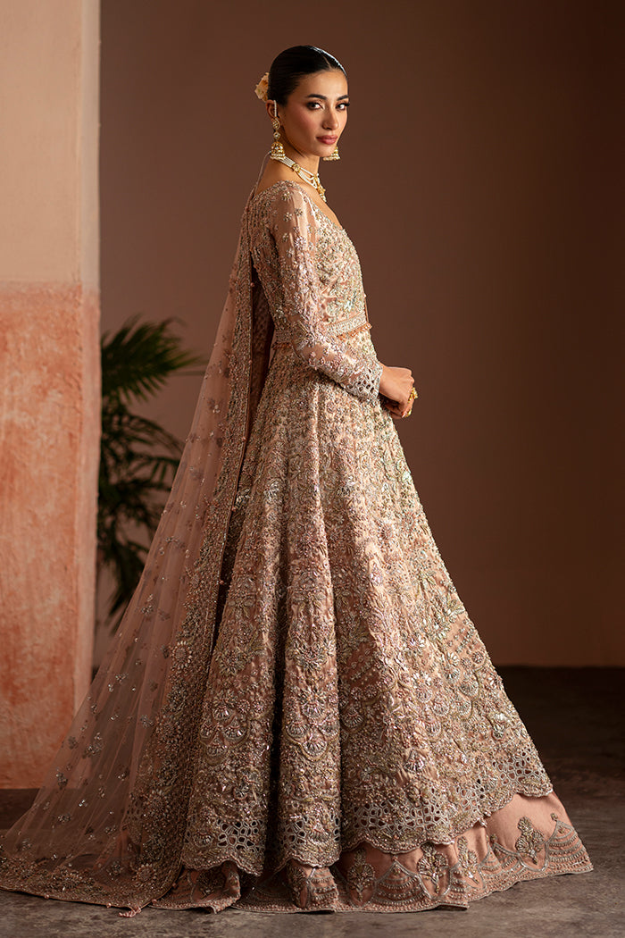 Pink Tissue Peshwas with Lehnga