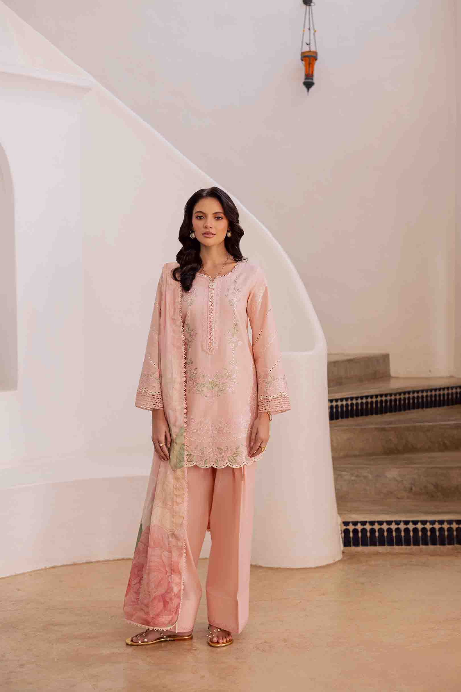 Bloom Powder Pink Shirt Set