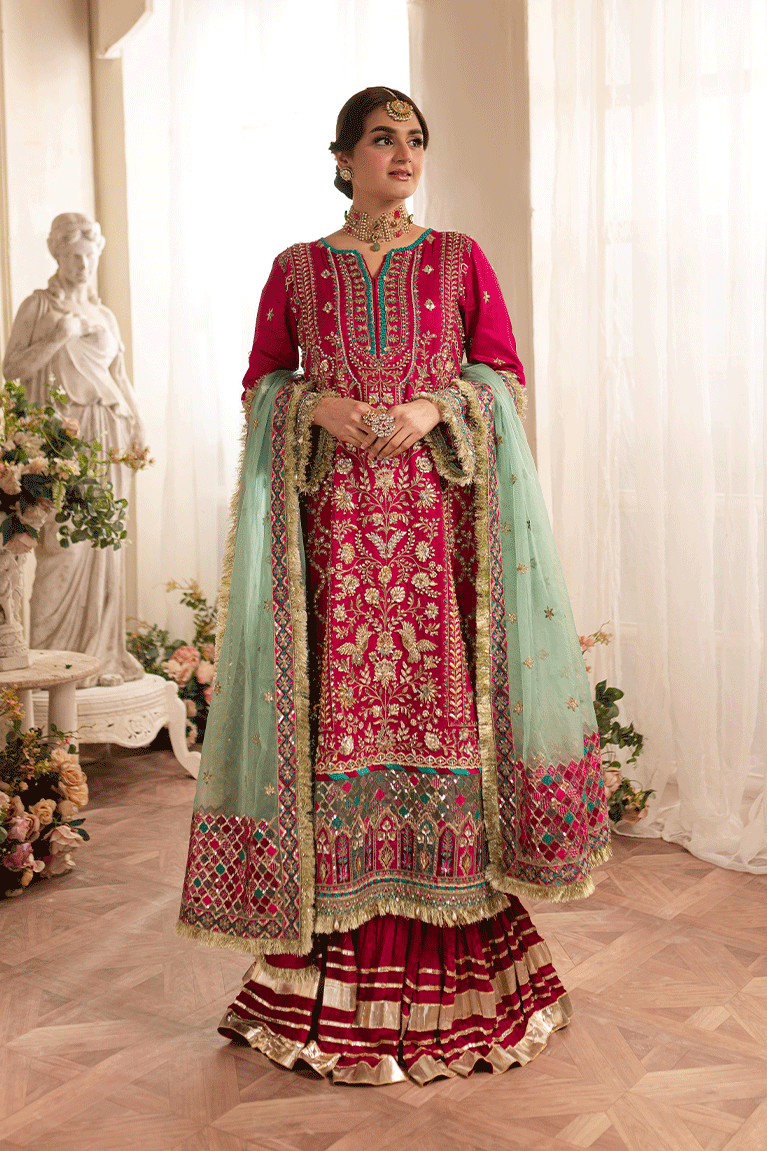 Magenta Shirt and Sharara