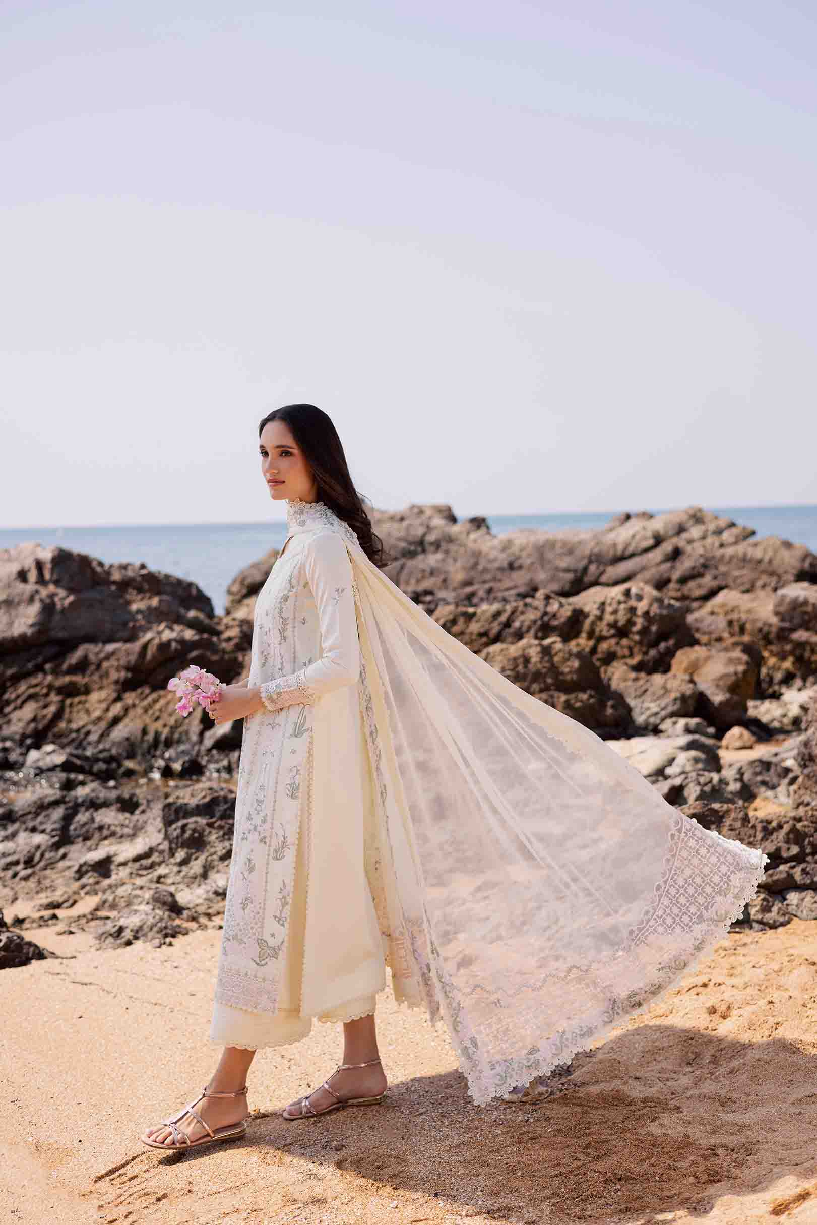 Sweet Pea Ivory Shirt Set