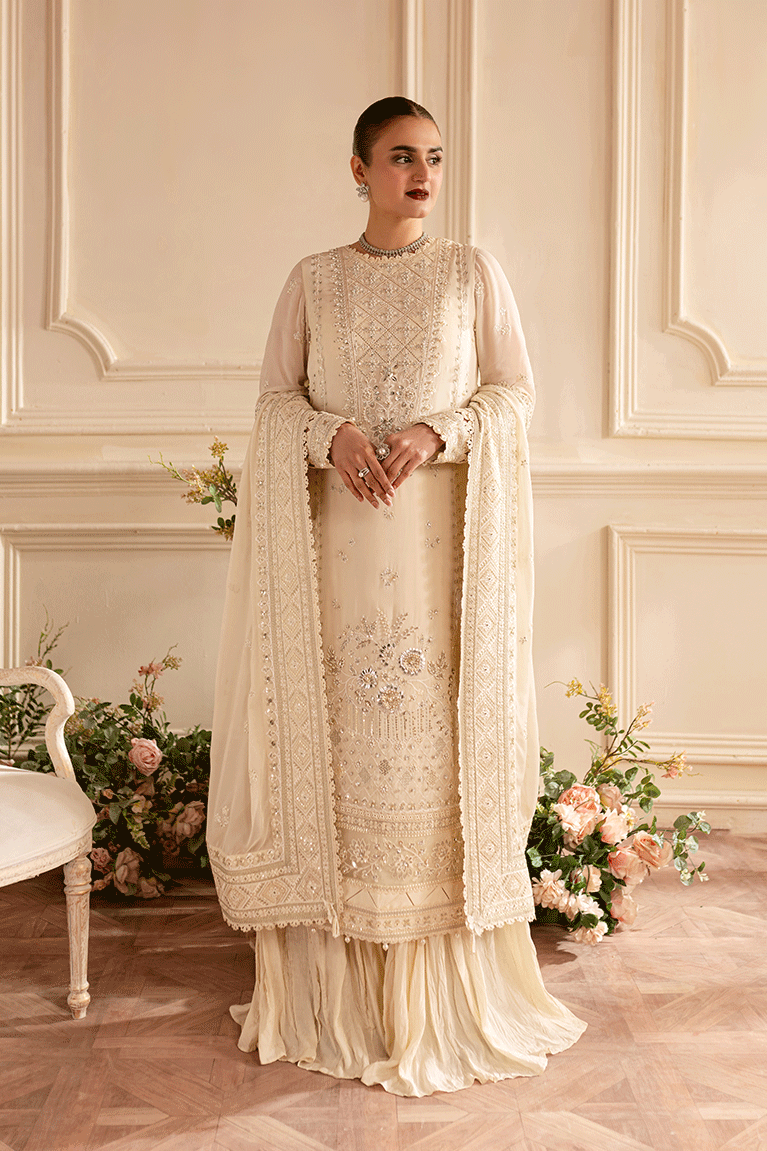 Ivory Shirt with Sharara