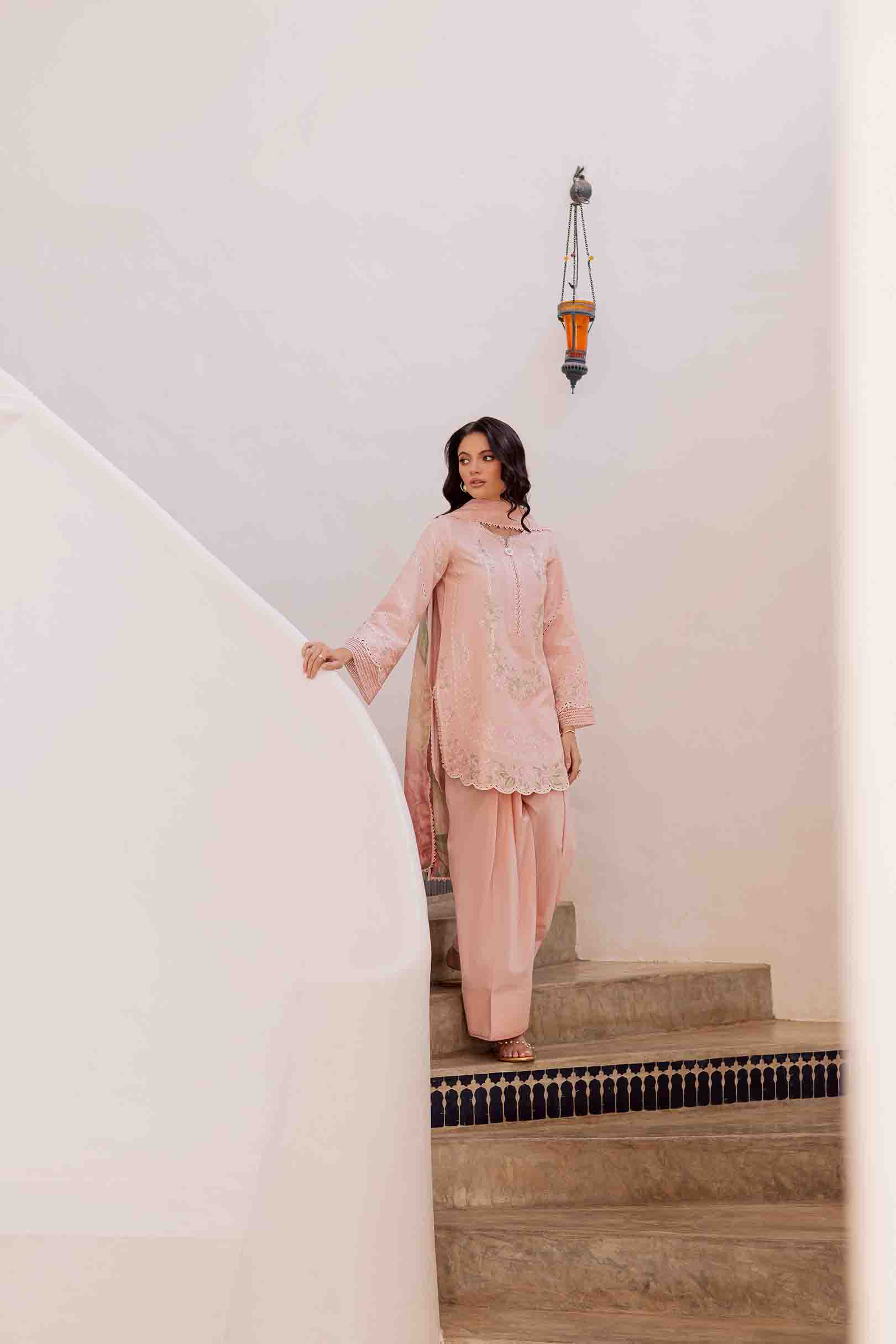 Bloom Powder Pink Shirt Set