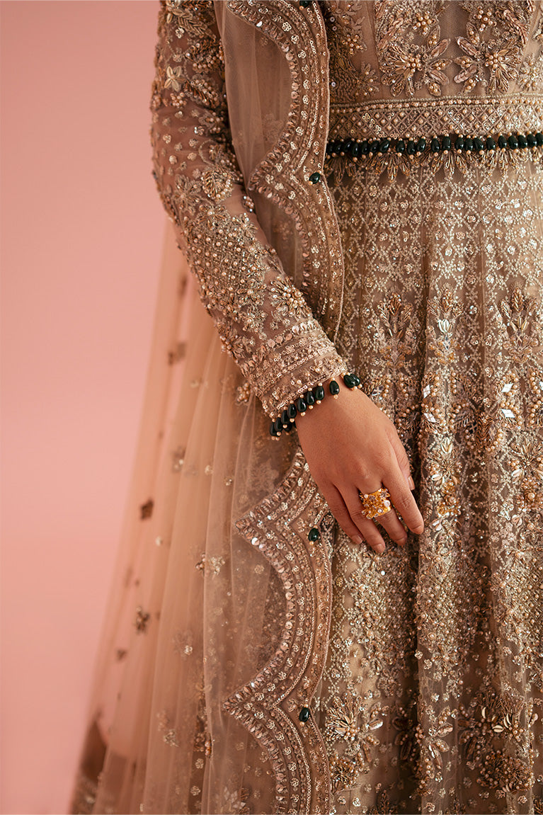 Champagne Gold Kalidaar, Lehnga & Dupatta