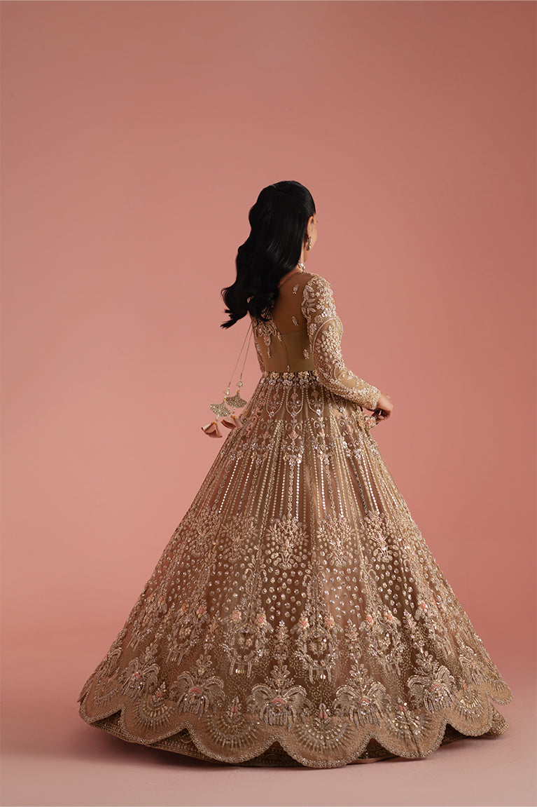 Olive Green Kalidaar, Lehnga & Dupatta