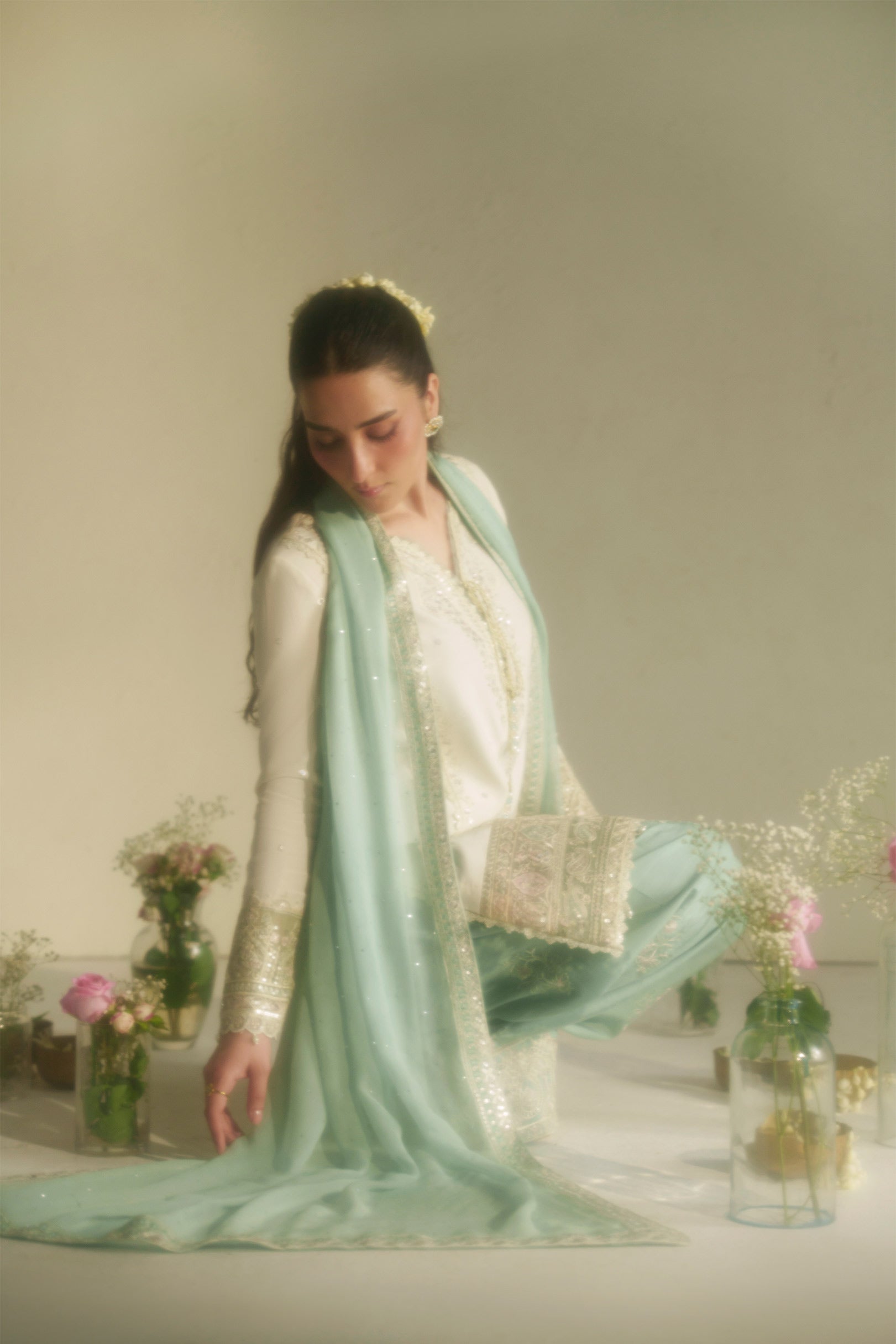 Aab Ivory Shirt Set