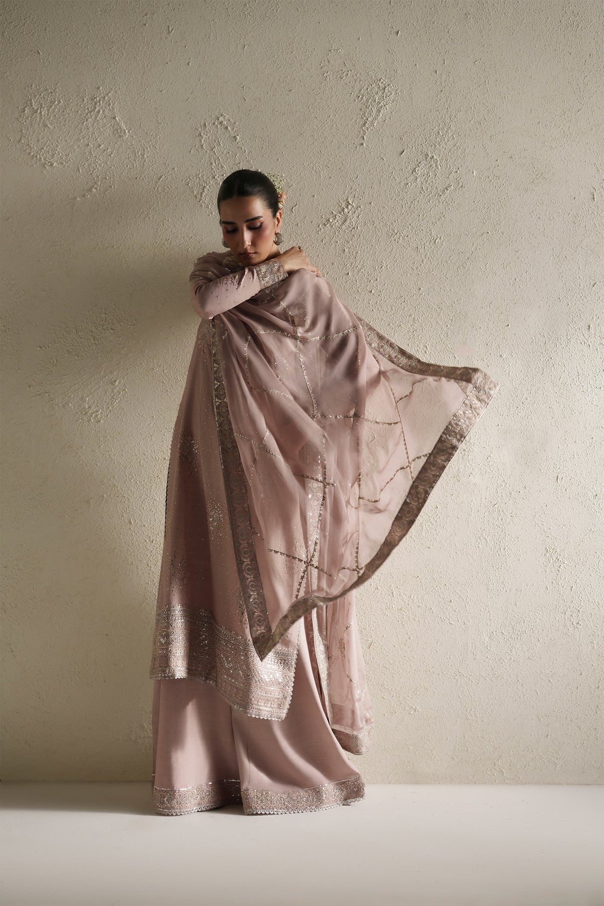 Naqsh Soft Pink Shirt Set
