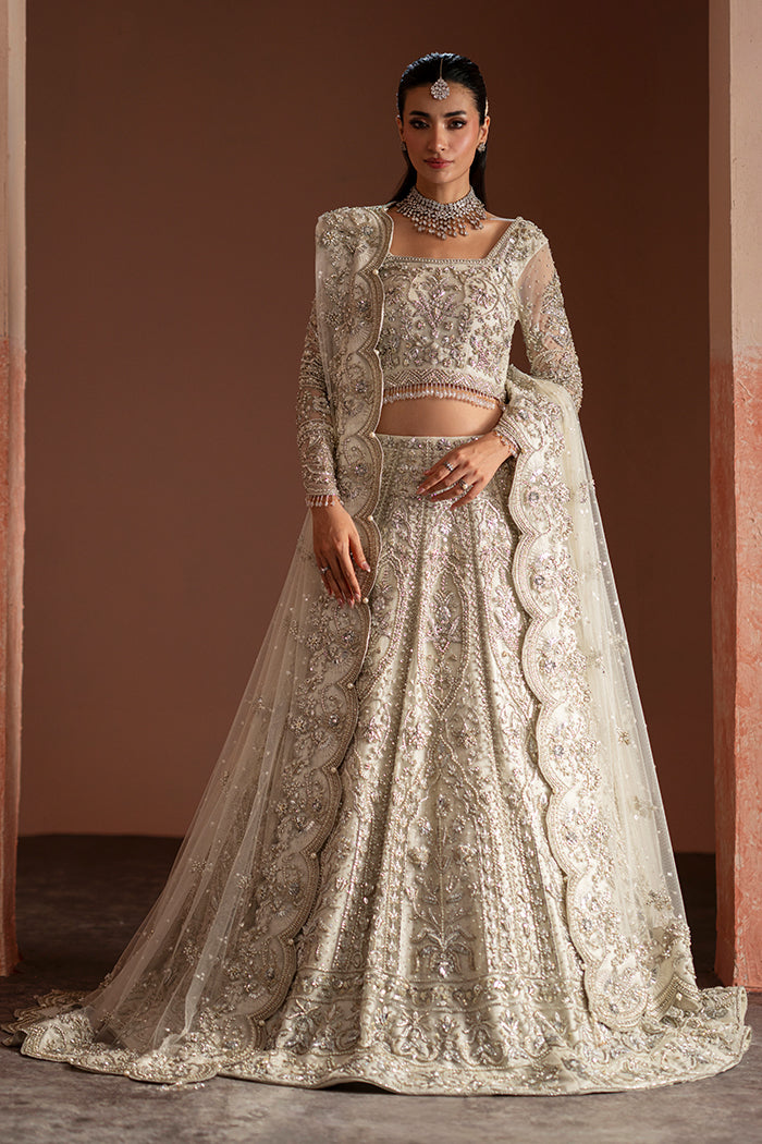 Ivory Jharokha Lehnga Choli