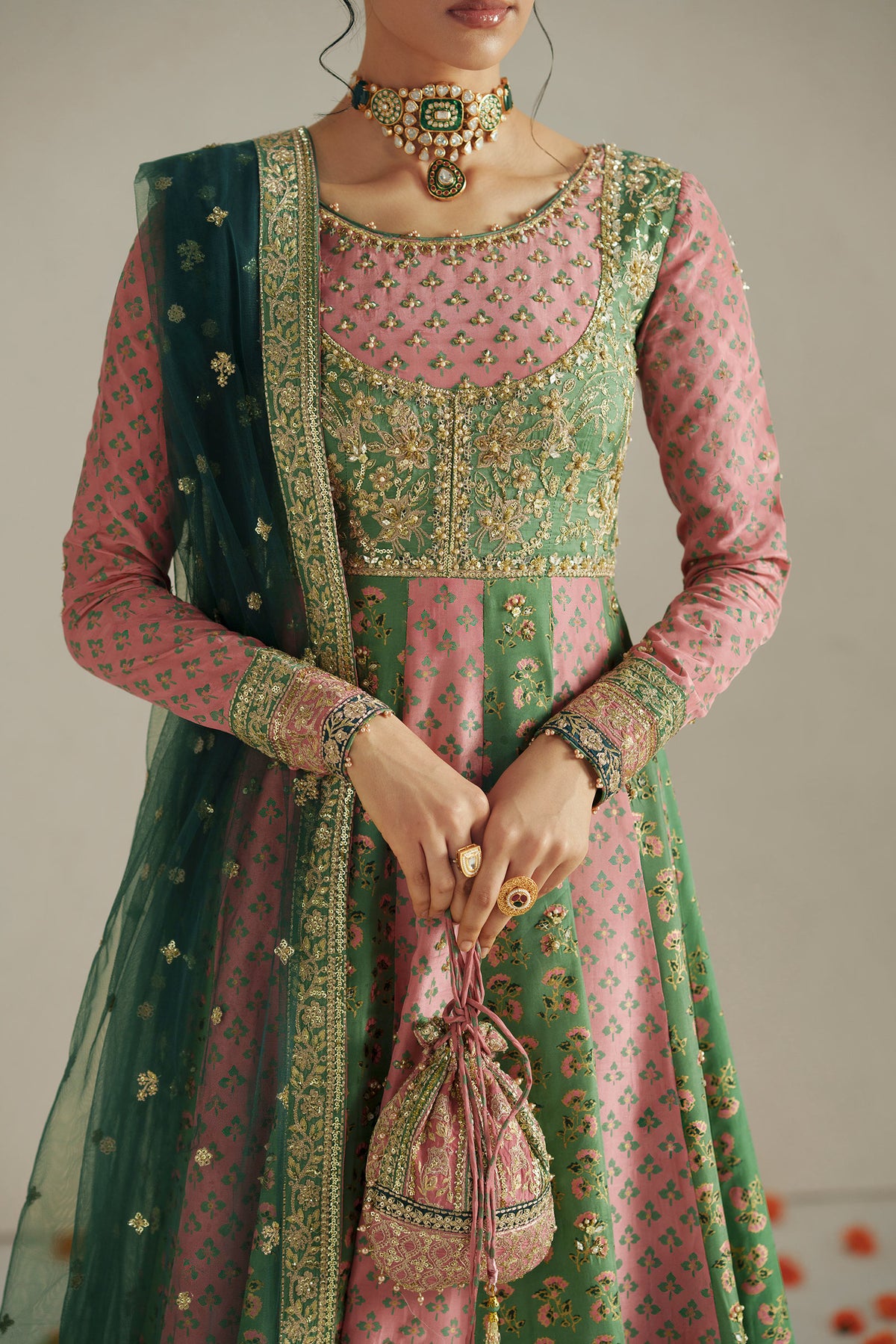 Rang Multicolor Anarkali Set