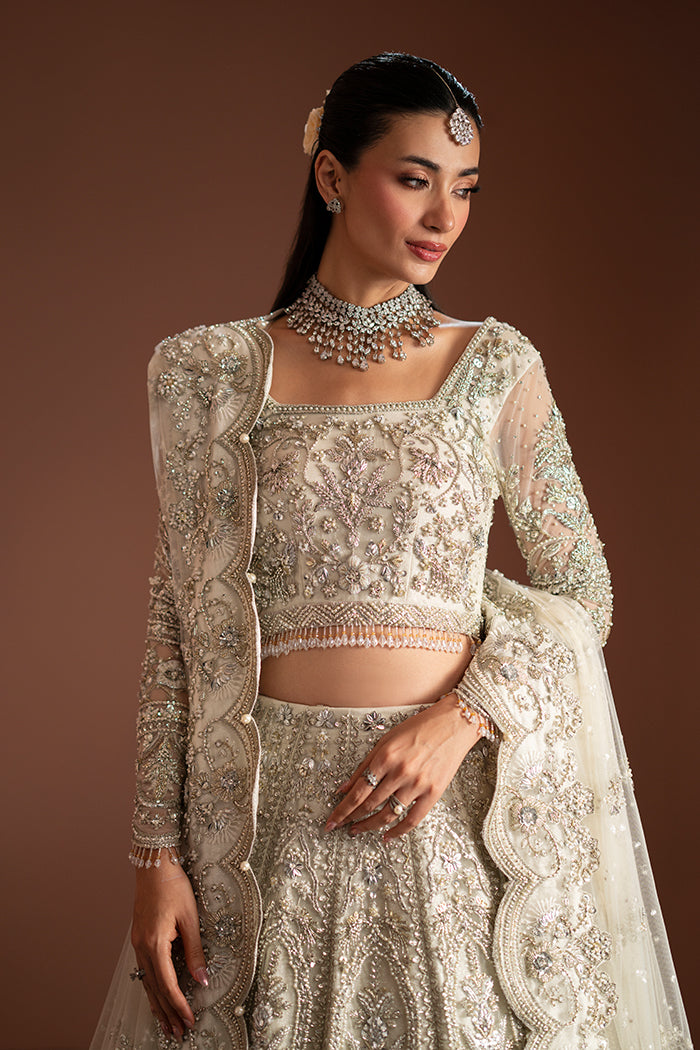 Ivory Jharokha Lehnga Choli