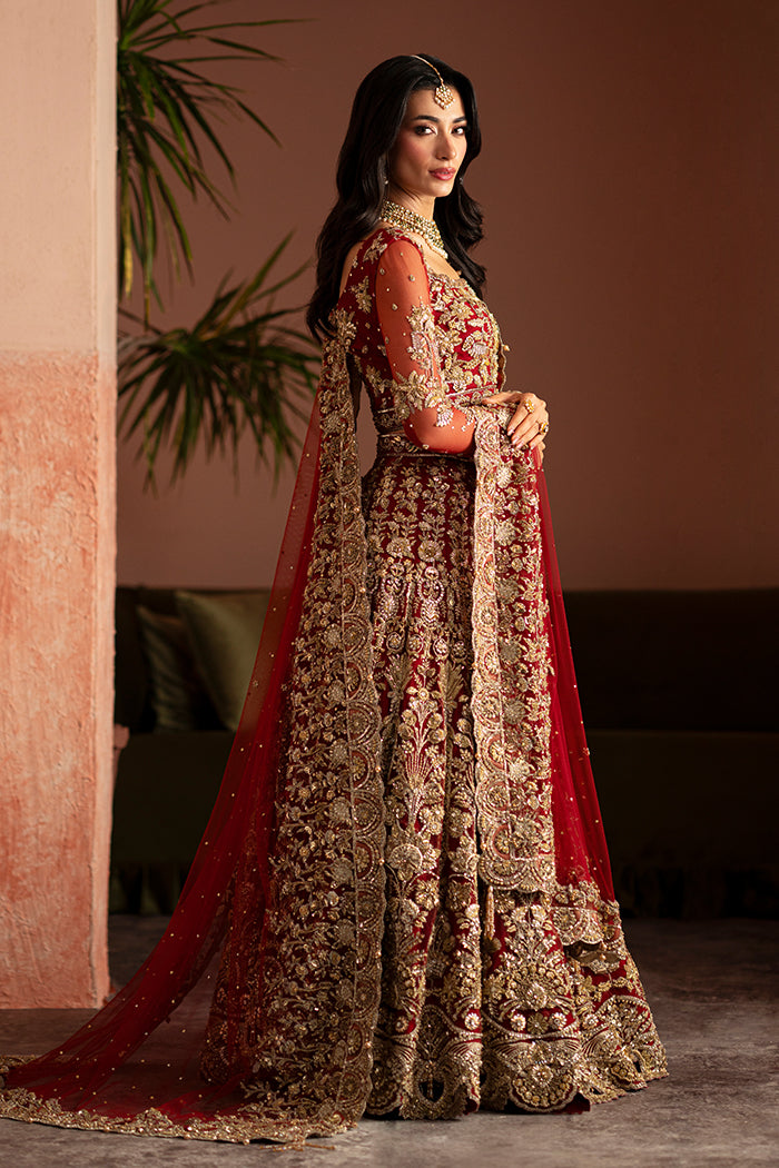 Deep Red Gota Lehnga Choli