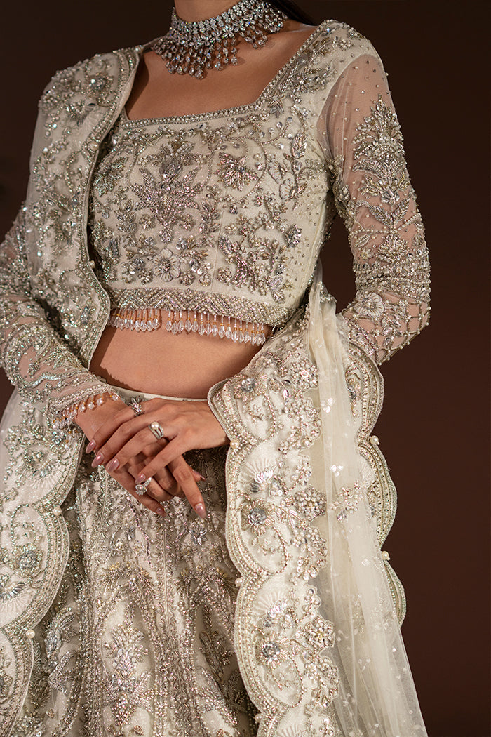 Ivory Jharokha Lehnga Choli