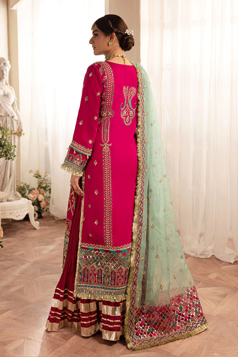 Magenta Shirt and Sharara