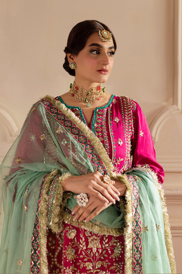 Magenta Shirt and Sharara
