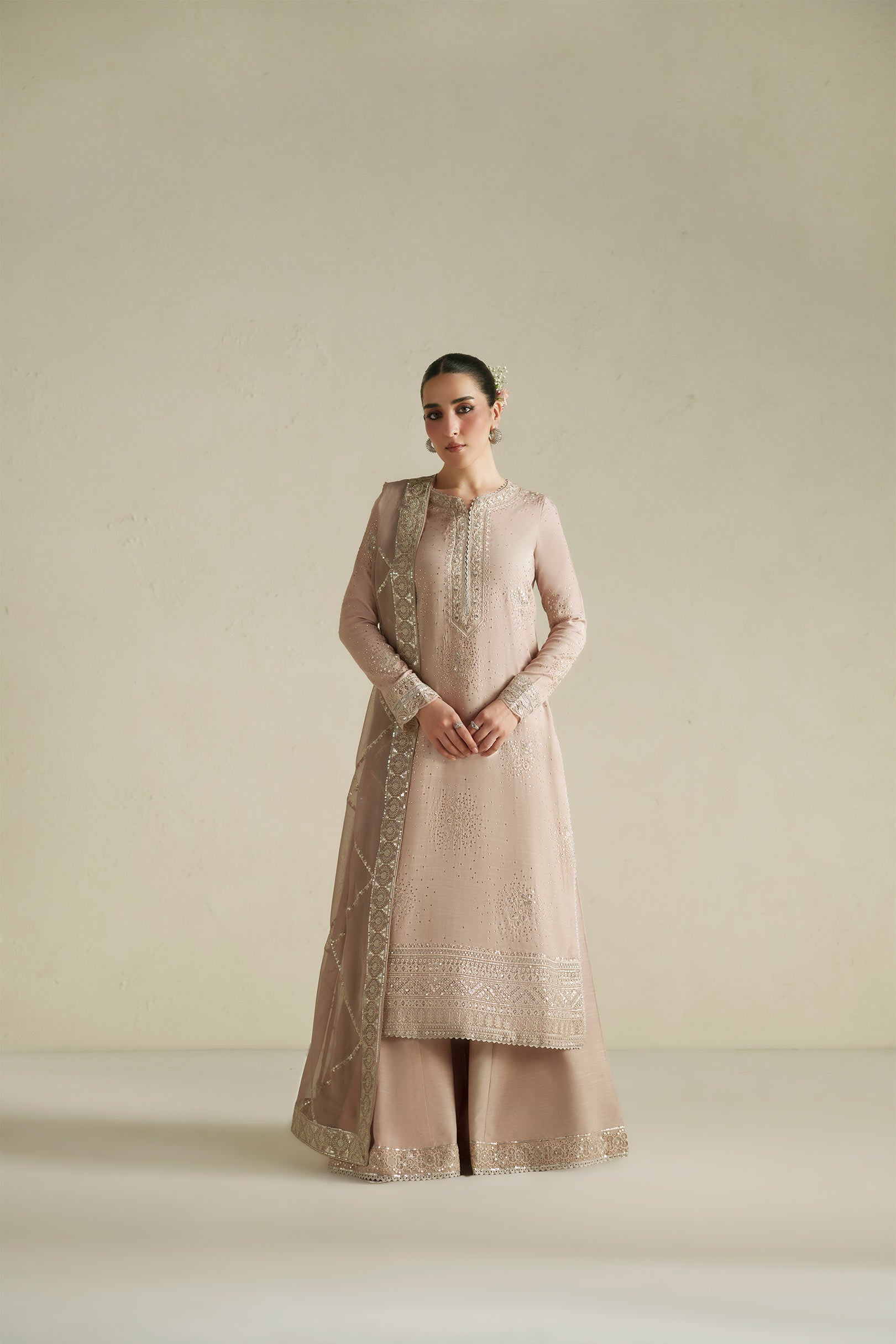 Naqsh Soft Pink Shirt Set