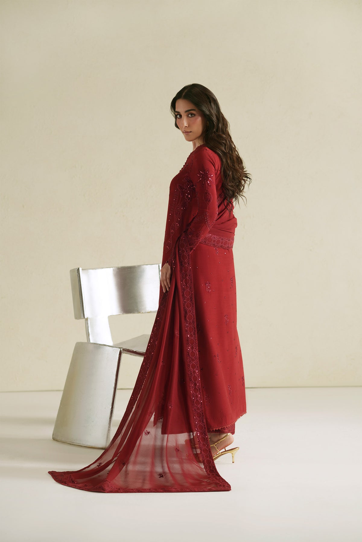 Laal Crimson Shirt Set