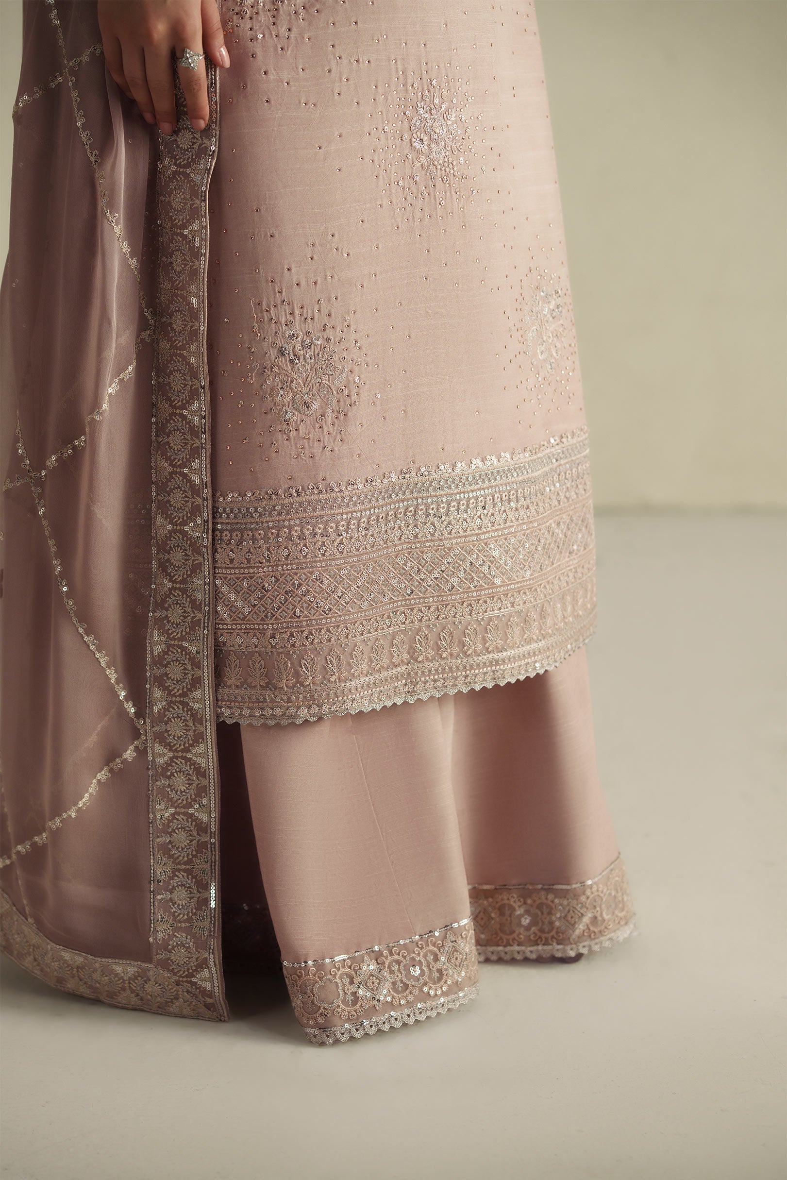 Naqsh Soft Pink Shirt Set